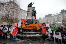 V Ljubljani protest za Slovenijo brez krzna