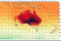 V Avstraliji tako vroče, da so morali dodati barvo v temperaturno lestvico