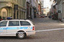 Foto: Zaradi granate za nekaj časa zaprli Čopovo ulico v Ljubljani