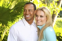 Lindsay Vonn presrečna s Tigerjem Woodsom
