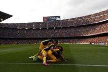 Atletico z remijem na Camp Nouu do naslova španskega prvaka; Martino ni več trener Barce