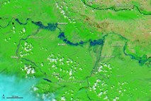 Poplave na Balkanu vidne tudi iz vesolja