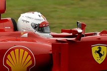 Vettel že prvič sedel za volan Ferrarija