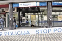 Ropar banke v središču Ljubljane pobegnil z nekaj tisoč evri