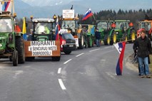 Protest proti migrantskemu centru v Šenčurju