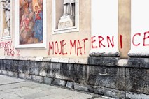 Tudi islamska skupnost je obsodila grafite na fasadi ljubljanske stolnice