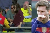 Messi s strelom mimo vrat zlomil roko navijačici Reala (video)