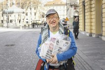 Ljubljanske face: Miha Nečemar, ulični prodajalec časopisov