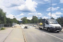 Most Repovž v Domžalah bo zaprt do sredine avgusta