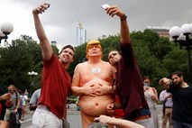 Gol in zguban kip Donalda Trumpa strašil po ameriških velemestih