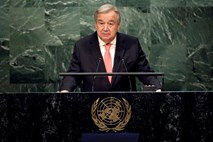 Portugalec Antonio Guterres  v New Yorku prisegel kot novi generalni sekretar ZN