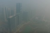 Smog na Kitajskem zmanjšal vidljivost na 30 metrov