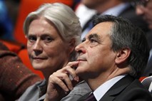 Francoski predsedniški kandidat François Fillon v težavah zaradi žene