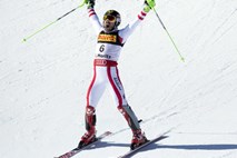 Hirscherju slalomsko zlato, Hadalinu dosežek kariere