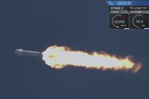 SpaceX v orbito uspešno izstrelil »rabljeno« raketo  