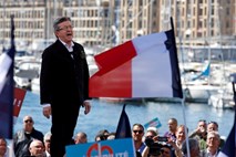 Radikalni levičar in evroskeptik  Melenchon v igri za zmago na francoskih volitvah