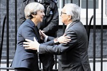 Mayeva zanika ledeno  večerjo z Junckerjem