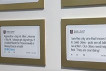 V New Yorku postavili razstavo  Trumpovih tvitov 