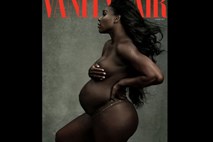 Serena Williams, prva gola temnopolta  nosečnica in športnica na naslovnici Vanity Faira