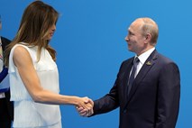 Melania uživala v družbi Putina