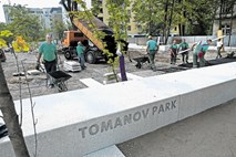 Tomanov park poimenovali po sosedu obrtniku 