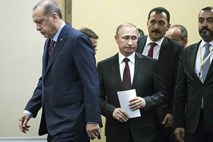 Putinov načrt za Sirijo ni prepričal  Erdogana