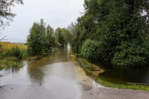 V južni Sloveniji razlivanje nekaterih rek