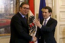 Vučić Kurza pozval k podpori pri prizadevanjih Srbije za vstop v EU