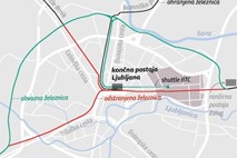 Železniški promet naj se izogne središču Ljubljane