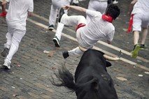 #foto #video Na teku pred biki v Pamploni že prvi ranjeni: »Pomembno je, da končaš v enem kosu«