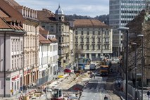 V Ljubljani bodo predvidoma odprli prvi del prenovljene Gosposvetske ceste