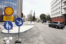 Dela na Gosposvetski cesti v Ljubljani še potekajo