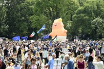 Protesti proti Trumpu tudi na Škotskem: Vsi so dobrodošli razen tebe