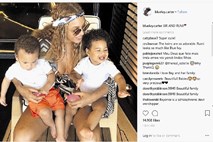 Italijanske počitnice Beyoncé in njenih dvojčkov