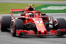 Ferrarija navdušila navijače v Monzi
