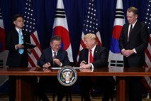 Trump dosegel spremembe v prostotrgovinskem sporazumu z Južno Korejo 