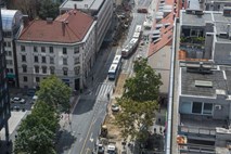 Zaradi del več dni spremenjen prometni režim na Slovenski cesti v Ljubljani 