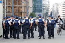 Bruseljski policisti na dan vrha EU na bolniškem dopustu