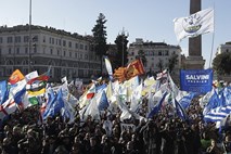 V Rimu provladne demonstracije privržencev Lige