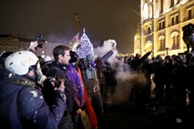 #foto V Budimpešti novi protivladni protesti