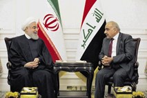 Iranski predsednik v Bagdadu: utrjevanje prijateljstva na tnalu ameriških sankcij