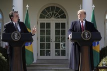 Trump in Bolsonaro navdušena drug nad drugim 