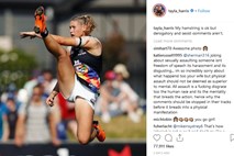 Vulgarneži žaljivo komentirali fotografijo igralke avstralskega nogometa
