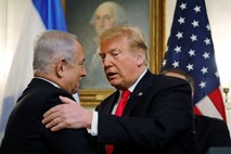 Trump priznal izraelsko suverenost nad Golansko planoto