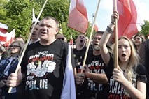 Protestniki na Poljskem proti vračanju premoženja Judom 
