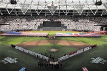 Londonski Wembley gostil premierno tekmo lige MLB v Evropi
