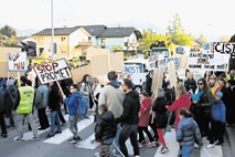 Protestni shod zaradi obvoznice