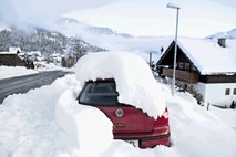 Koroška in Tirolska z obilno pošiljko snega
