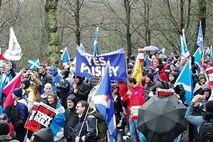 V Glasgowu znova množičen protest za neodvisnost Škotske