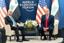 Trump z iraškim predsednikom o ohranitvi ameriške vojaške navzočnosti v Iraku